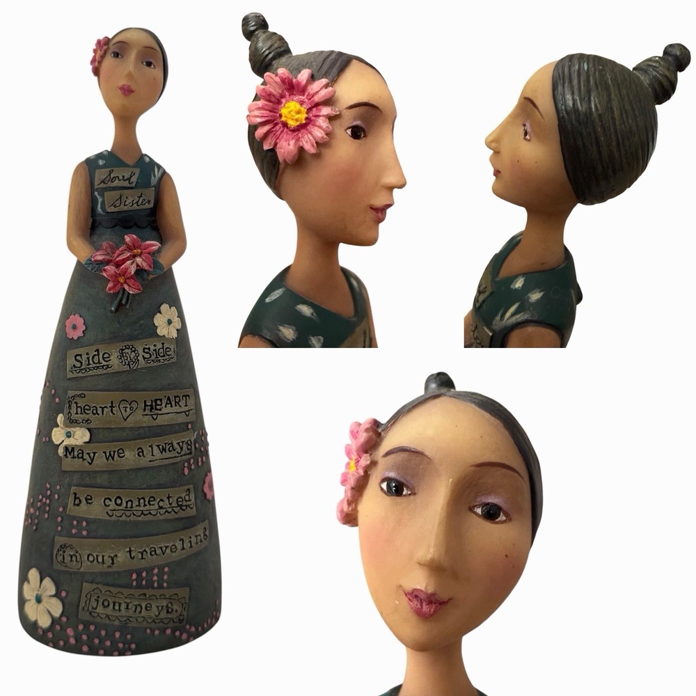 Kelly Rae Roberts DEMDACO "Soul Sister" Always Connected Resin‎ Figurine 2014 **